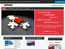 Tablet Screenshot of grupo-jarama.com